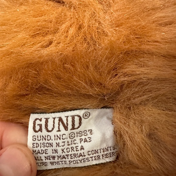 1987 Vintage GUND JC PENNY Teddy Bear - Green Ribbon Plush - 22" Tall - Gold Tag - Picture 10 of 10